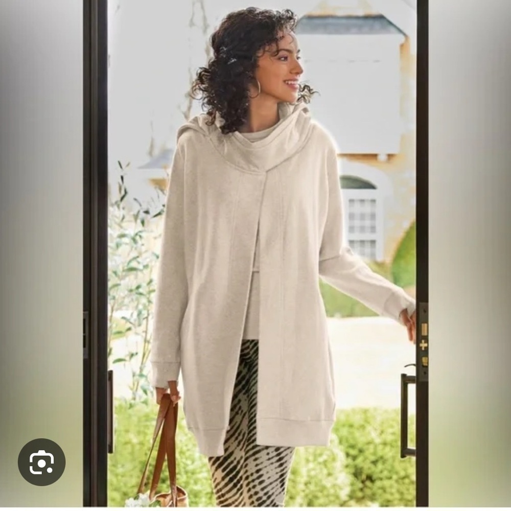 NWT Soft Surroundings Go Lively Bestow Travel Hooded Cardigan - Picture 3 of 12